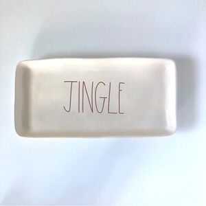 Rae Dunn JINGLE Platter Serving Tray Dish Plate Jingle Collection By Magenta